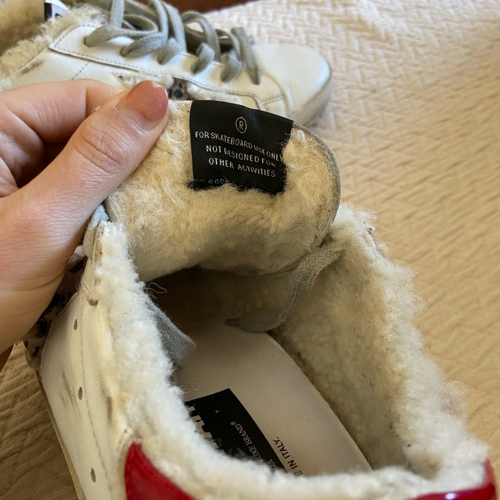 SOLD! Golden Goose Shearling and Cheetah 38 - Picture 3 of 8